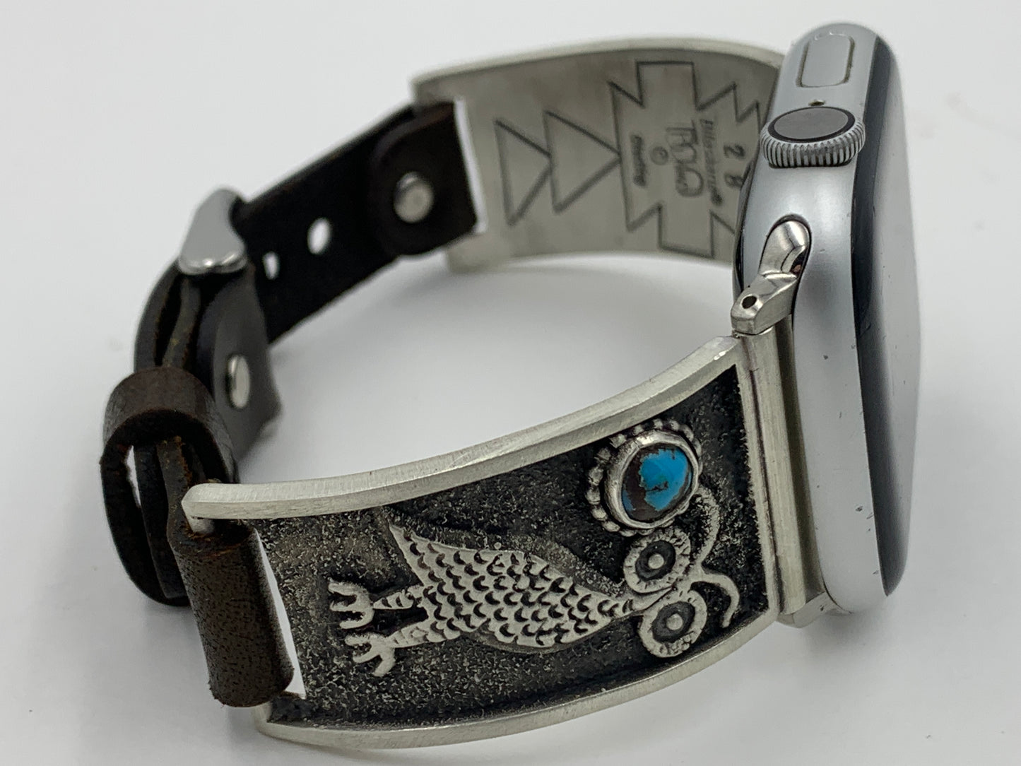 Tony Chino 42/44/45mm Unisex Owl with Turquoise and Silver #28