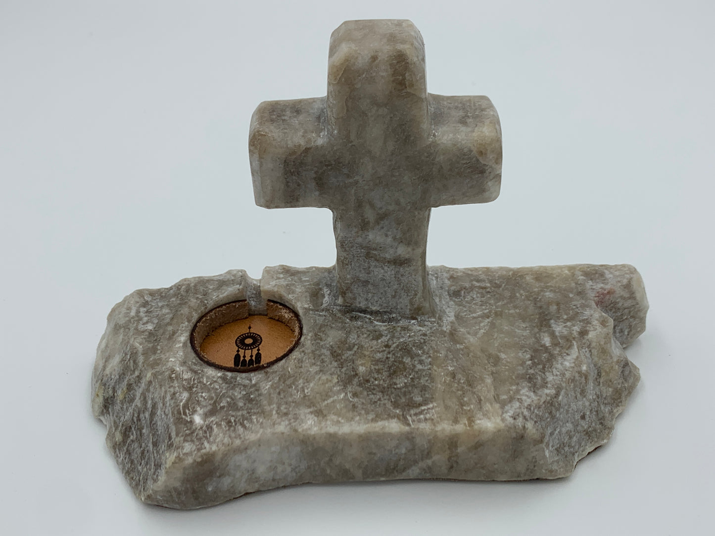 Native American Apple WATCH Charging Stone Cross and Medicine Wheel (JT37)