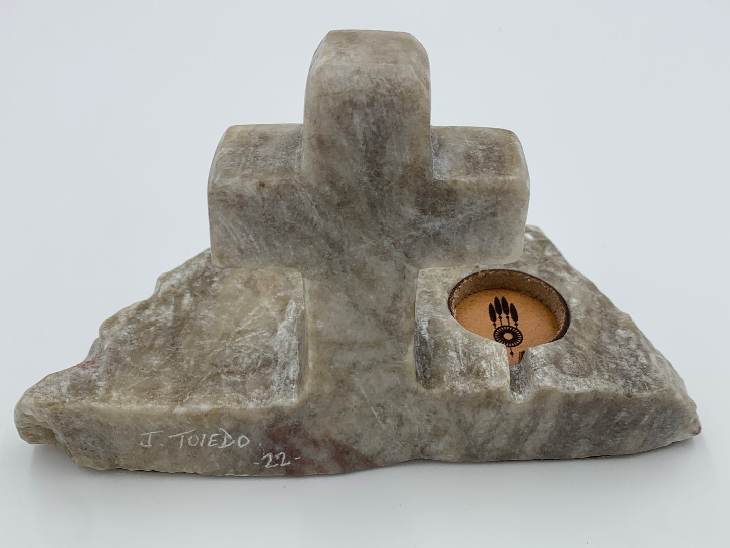 Native American Apple WATCH Charging Stone Cross and Medicine Wheel (JT37)