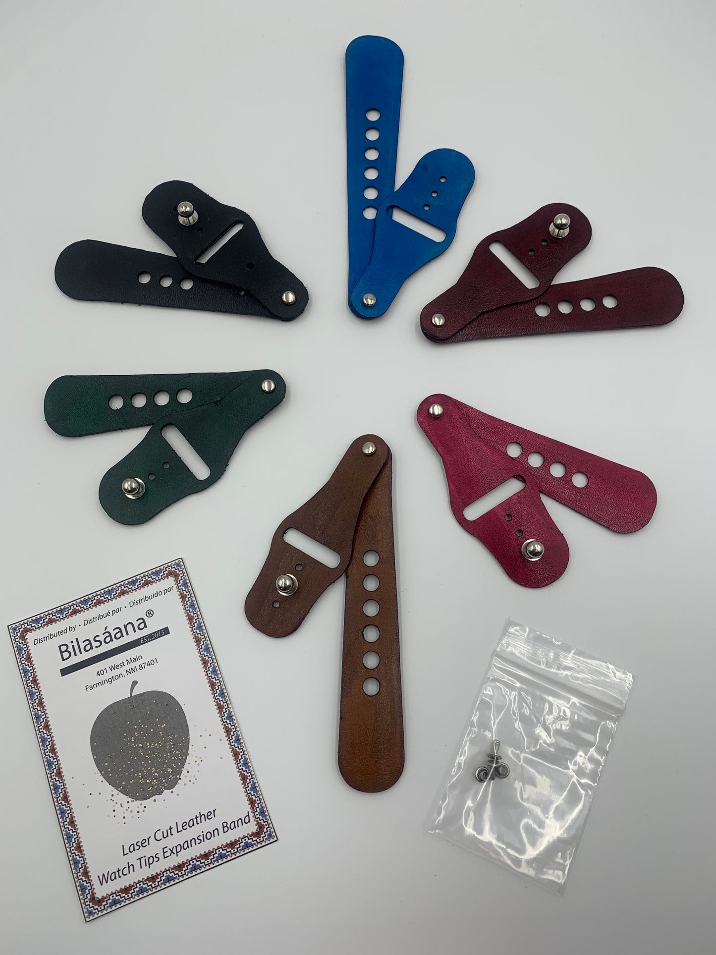 Laser Cut Leather Expansion Bands (Tapered)